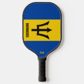 Aangepaste vlag op Monogram Barbados Pickleball Paddle (Voorkant)