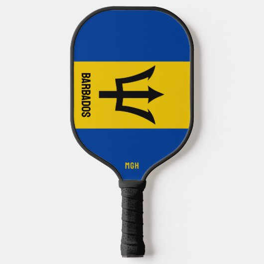 Aangepaste vlag op Monogram Barbados Pickleball Paddle (Voorkant)