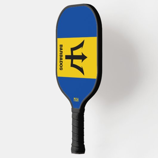 Aangepaste vlag op Monogram Barbados Pickleball Paddle (Links)