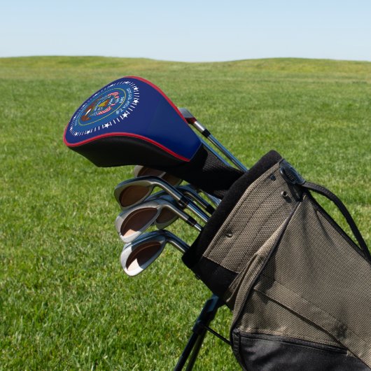 Aangepaste vlag op uw Utah-staat op een Golfheadcover (Insitu)