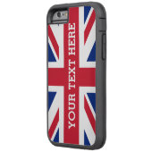 Aangepaste vlag Uniefactralies Case-Mate iPhone Case (Achterkant Links)