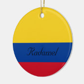 Aangepaste vlag van Colombia Yellow Blue Red Keramisch Ornament (Links)