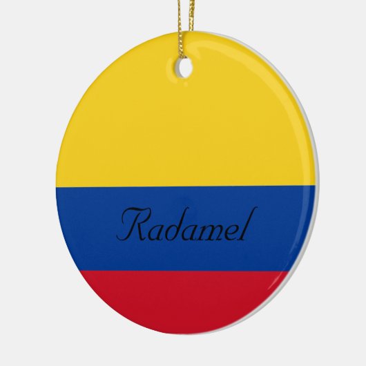 Aangepaste vlag van Colombia Yellow Blue Red Keramisch Ornament (Links)