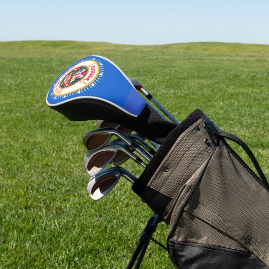 Aangepaste vlag van de Jouw tekst Minnesota-staat  Golfheadcover (Insitu)