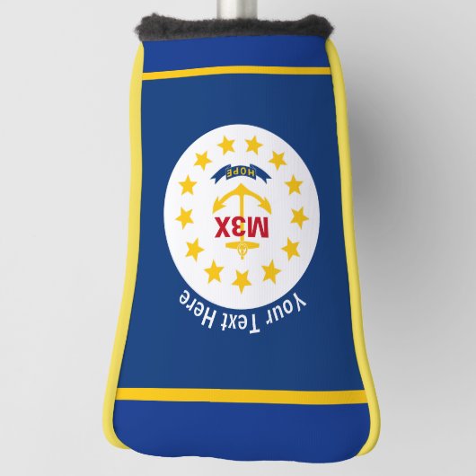 Aangepaste vlag van de Jouw tekst Rhode Island-sta Golfheadcover (Draai 90)