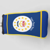 Aangepaste vlag van de Jouw tekst Rhode Island-sta Golfheadcover (Voorkant)