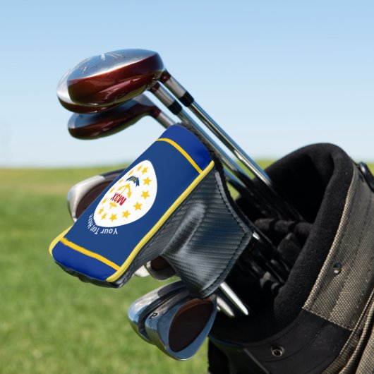 Aangepaste vlag van de Jouw tekst Rhode Island-sta Golfheadcover (Insitu)
