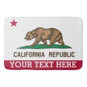 Aangepaste vlag van de Republiek Californië Badmat (Voorkant)