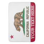 Aangepaste vlag van de Republiek Californië Badmat (Voorkant Verticaal)