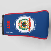 Aangepaste vlag van de staat West Virginia van Jou Golfheadcover (Voorkant)