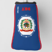 Aangepaste vlag van de staat West Virginia van Jou Golfheadcover (Draai 90)