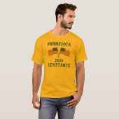 Aangepaste vlag van de VS weerstand T-shirt (Voorkant volledig)