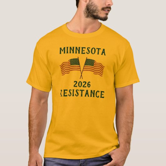 Aangepaste vlag van de VS weerstand T-shirt (Voorkant)