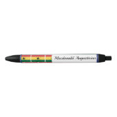 Aangepaste vlag van GHANA Zwarte Inkt Pen