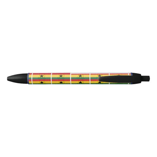 Aangepaste vlag van GHANA Zwarte Inkt Pen (Achterkant)