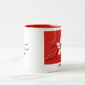 Aangepaste vlag van HONG KONG Tweekleurige Koffiemok (Center)