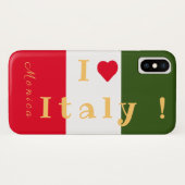 Aangepaste vlag van Italië Case-Mate iPhone Case (Achterkant (horizontaal))