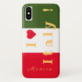 Aangepaste vlag van Italië Case-Mate iPhone Case (Achterkant)