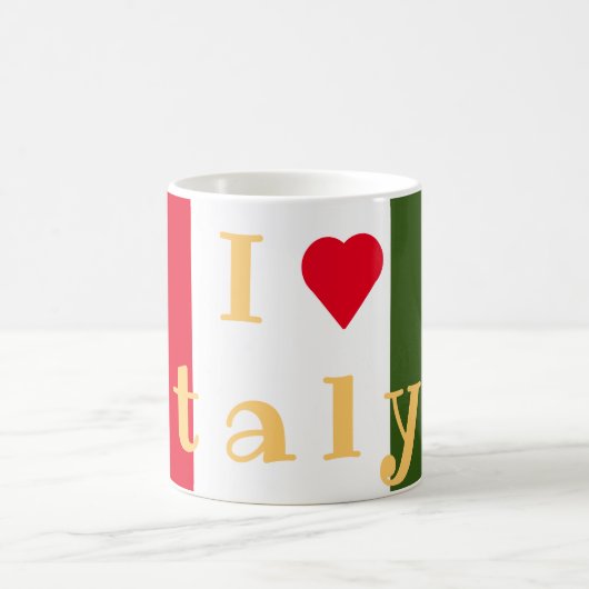 Aangepaste vlag van Italië Koffiemok (Center)
