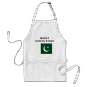 Aangepaste vlag van Pakistan Wit en Groen Standaard Schort (Voorkant)
