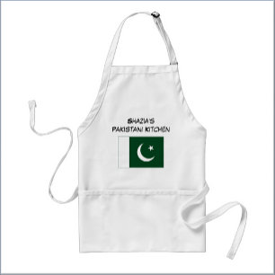 Aangepaste vlag van Pakistan Wit en Groen Standaard Schort