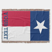 Aangepaste vlag van Texas Deken (Voorkant)