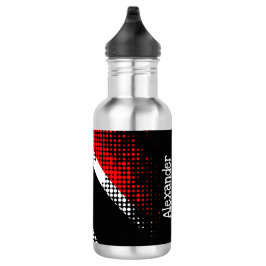 Aangepaste vlag van Trinidad en Tobago Dot Pattern Waterfles