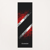 Aangepaste vlag van Trinidad en Tobago Dot Pattern Yogamat (Voorkant)