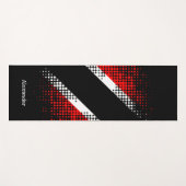 Aangepaste vlag van Trinidad en Tobago Dot Pattern Yogamat (Voorkant (horizontaal))