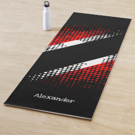 Aangepaste vlag van Trinidad en Tobago Dot Pattern Yogamat