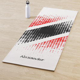 Aangepaste vlag van Trinidad en Tobago Dot Pattern Yogamat