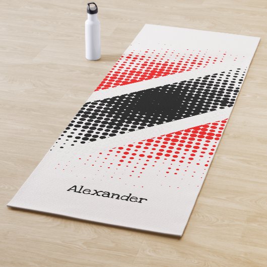 Aangepaste vlag van Trinidad en Tobago Dot Pattern Yogamat (In situ)