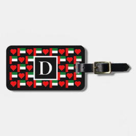 Aangepaste vlag Verenigde Arabische Emiraten Veren Bagagelabel