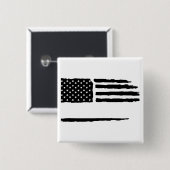 Aangepaste vlag vierkante button 5,1 cm (Voorkant /achterkant)