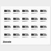 Aangepaste vlag vierkante sticker (Vel)
