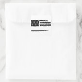 Aangepaste vlag vierkante sticker (Tas)