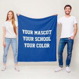 Aangepaste vlag voor middelbare school fleece deken