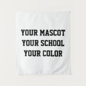 Aangepaste vlag voor middelbare school wandkleed (Voorkant)