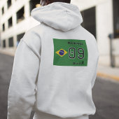 Aangepaste vlagnaam voetbaluitrusting van het Braz Hoodie