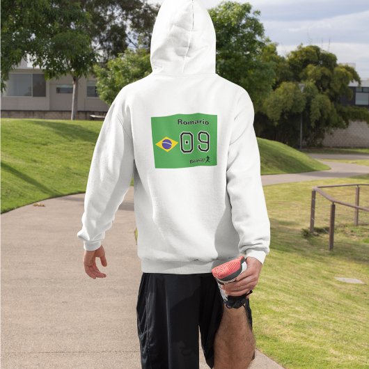 Aangepaste vlagnaam voetbaluitrusting van het Braz Hoodie