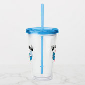 Aangepaste vlieger van Cute speelgoed vlucht, naam Acryl Drinkbeker (Rechts)