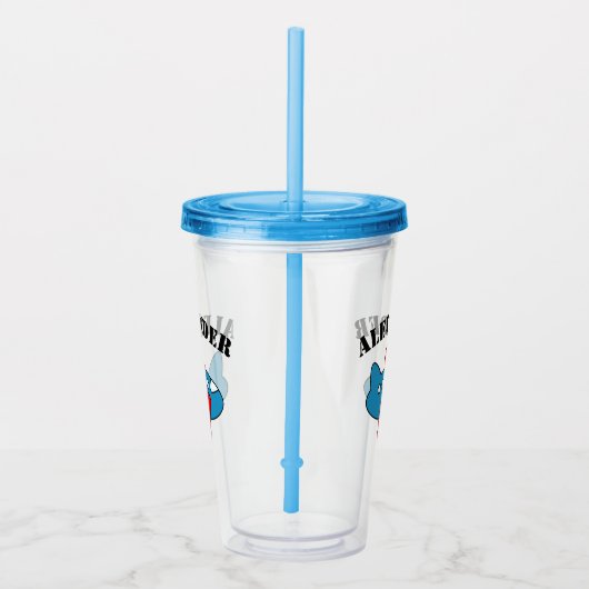 Aangepaste vlieger van Cute speelgoed vlucht, naam Acryl Drinkbeker (Rechts)