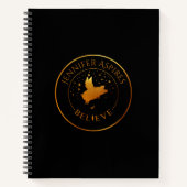 Aangepaste vliegpig notitieboek (Voorkant)