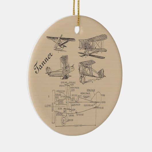 Aangepaste vliegschetsen keramisch ornament (Rechts)