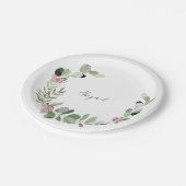 Aangepaste vlinder Baby shower Papieren Bordje (Gekanteld)