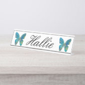 Aangepaste vlinder bureau naambordje (Voorkant)