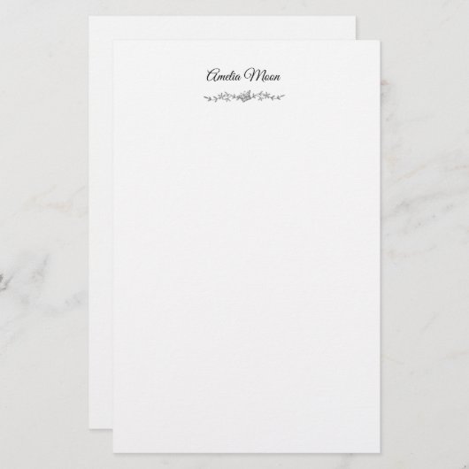 Aangepaste vlinder Eenvoudig briefpapier (Voorkant / Achterkant)