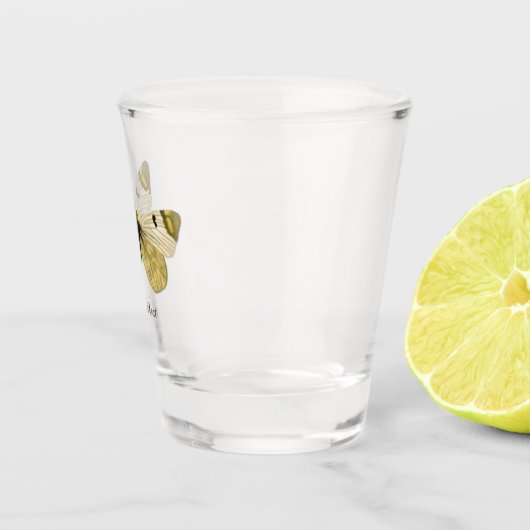 Aangepaste  vlinder eenvoudig schoon shot glas (Rechts)