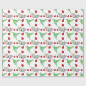 Aangepaste vlinder, Hummingbird en Ladybug Pattern Cadeaupapier (Vlak)
