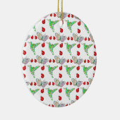 Aangepaste vlinder, Hummingbird en Ladybug Pattern Keramisch Ornament (Rechts)